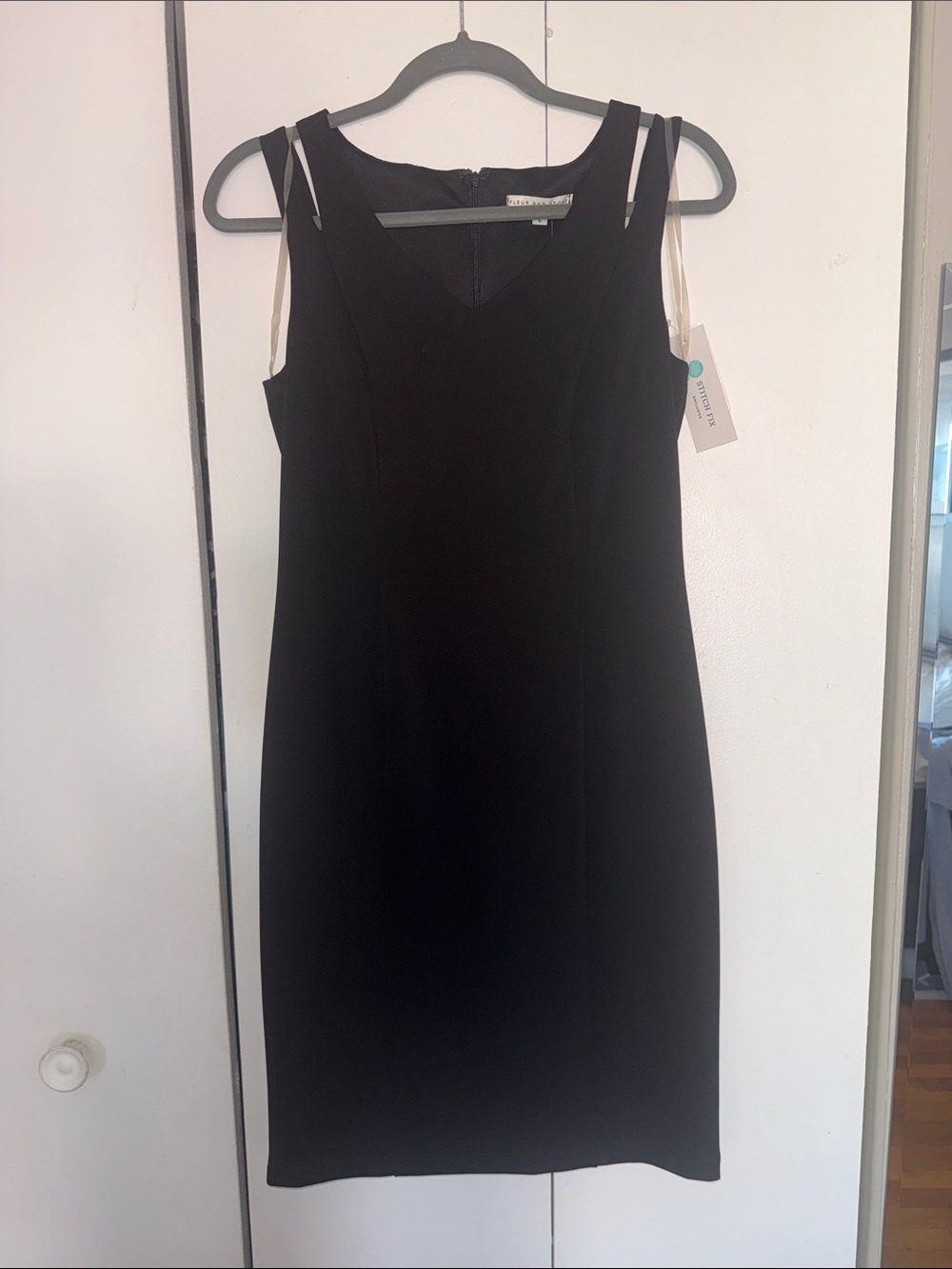 Classic Black Midi Sheath Dress by Ann Taylor
